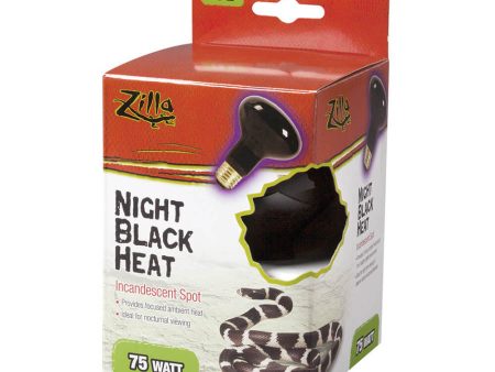 Zilla Incandescent Spot Bulbs Night Black 1ea 75 W Fashion