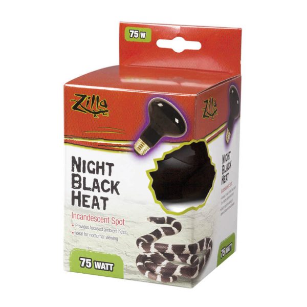 Zilla Incandescent Spot Bulbs Night Black 1ea 75 W Fashion