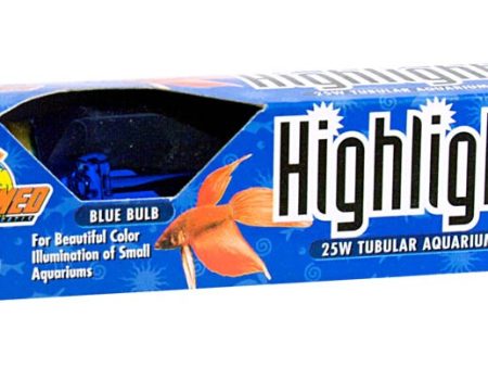 Zoo Med Highlights Incandescent Aquarium Bulb Blue 1ea 25 W For Discount