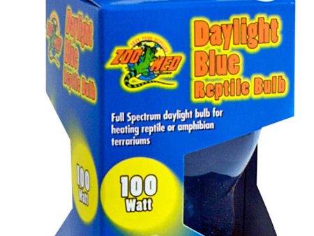 Zoo Med Daylight Blue Reptile Bulb Blue 1ea 100 W For Discount