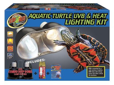 Zoo Med Aquatic Turtle UVB & Heat Lighting Kit 1ea Cheap