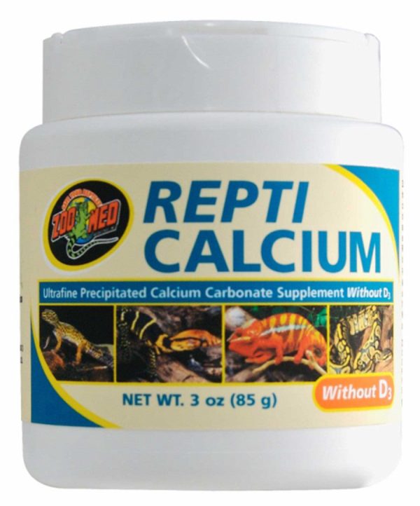 Zoo Med Repti Calcium without Vitamin D3 Reptile Supplement 1ea 3 oz Hot on Sale