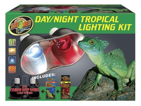 Zoo Med Day & Night Tropical Lighting Kit 1ea For Sale