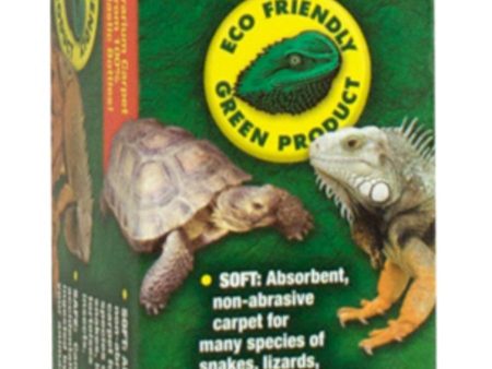 Zoo Med Eco Carpet Reptile Terrarium Carpet Green 1ea 10 gal, 10in X 20in on Sale