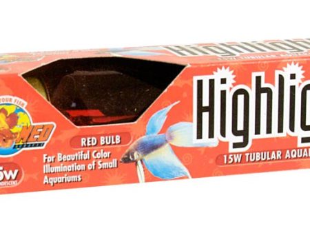 Zoo Med Highlights Incandescent Aquarium Bulb Red 1ea 15 W For Discount