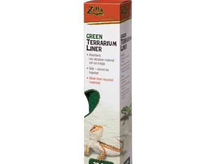 Zilla Reptile Terrarium Liners Green 1ea 30 38 45 gal Online now