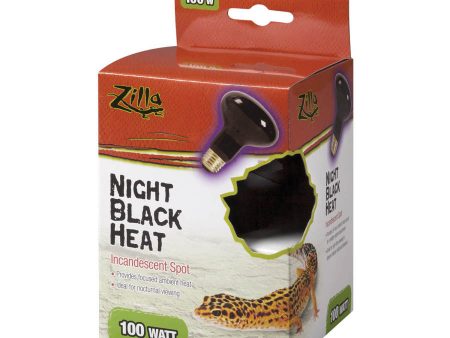 Zilla Incandescent Spot Bulbs Night Black 1ea 100 W For Sale