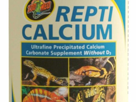 Zoo Med Repti Calcium without Vitamin D3 Reptile Supplement 1ea 12 oz Hot on Sale