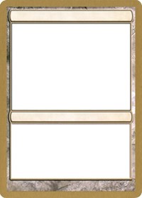 2003 World Championship Blank Card [World Championship Decks 2003] For Discount