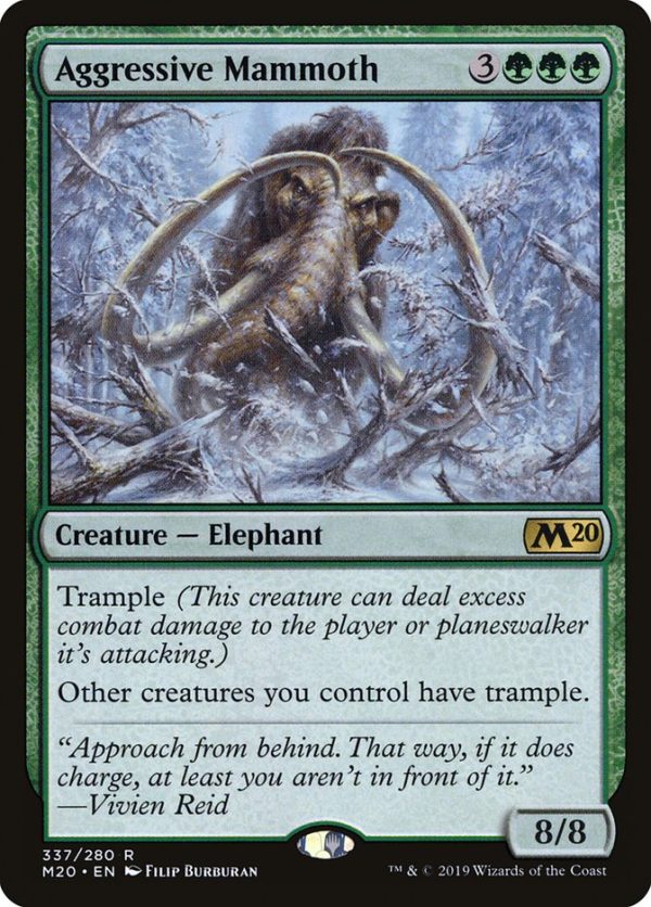 Aggressive Mammoth [Core Set 2020] For Discount