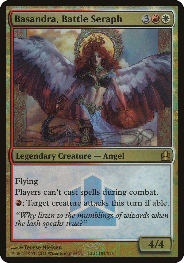 Basandra, Battle Seraph (Launch) (Oversized) [Commander 2011 Oversized] Online