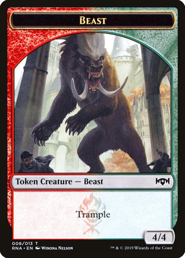 Beast Token [Ravnica Allegiance Tokens] Online Hot Sale