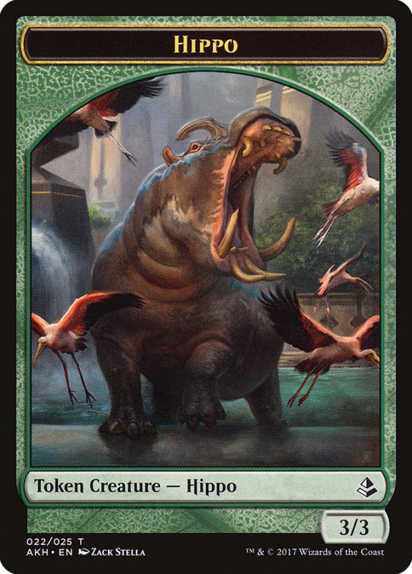 Aven Wind Guide    Hippo Double-Sided Token [Amonkhet Tokens] Online Hot Sale