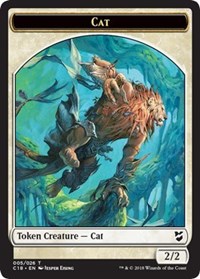 Cat    Soldier Double-Sided Token [Commander 2018 Tokens] Online Hot Sale