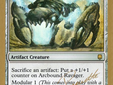 Arcbound Ravager (Aeo Paquette) [World Championship Decks 2004] Supply