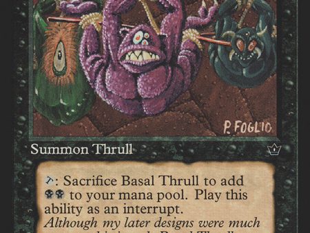 Basal Thrull (Phil Foglio) [Fallen Empires] on Sale