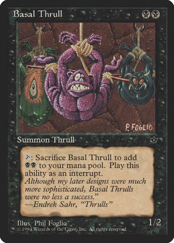 Basal Thrull (Phil Foglio) [Fallen Empires] on Sale