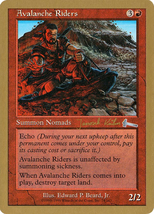 Avalanche Riders (Janosch Kuhn) [World Championship Decks 2000] Supply