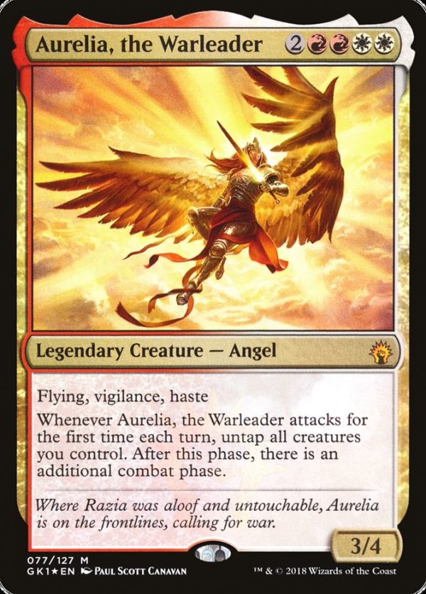 Aurelia, the Warleader [Guilds of Ravnica Guild Kit] For Cheap