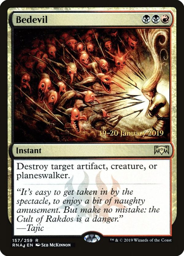 Bedevil [Ravnica Allegiance Prerelease Promos] on Sale