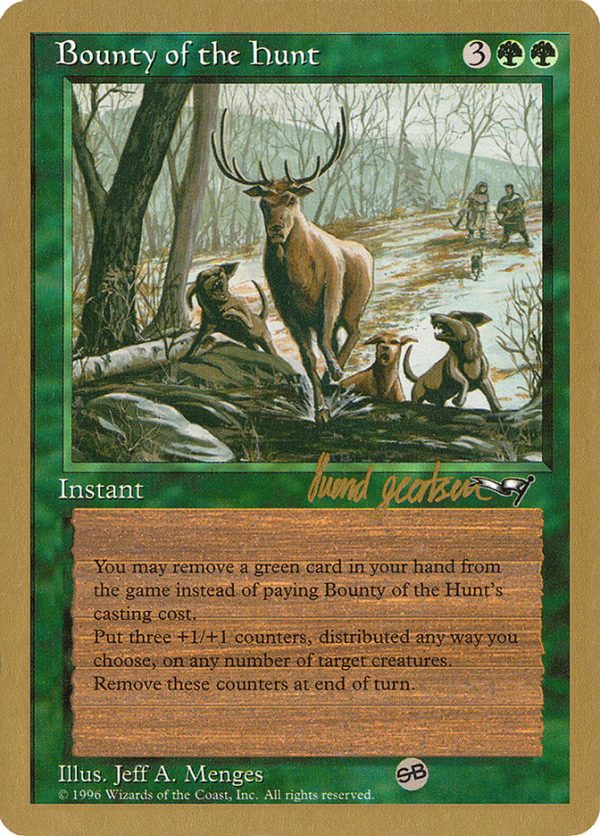 Bounty of the Hunt (Svend Geertsen) (SB) [World Championship Decks 1997] Supply