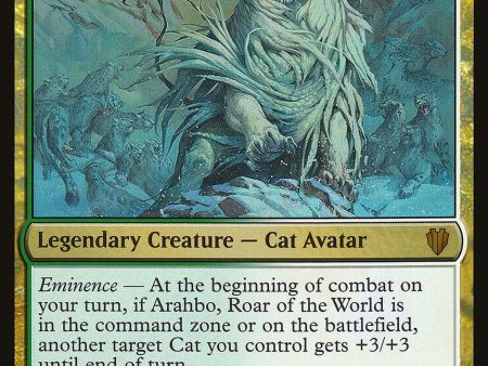 Arahbo, Roar of the World (Oversized) [Commander 2017 Oversized] Online