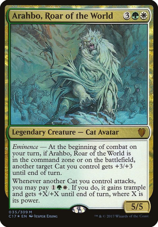 Arahbo, Roar of the World (Oversized) [Commander 2017 Oversized] Online