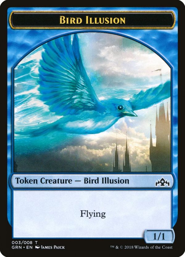 Bird Illusion Token [Guilds of Ravnica Tokens] For Sale