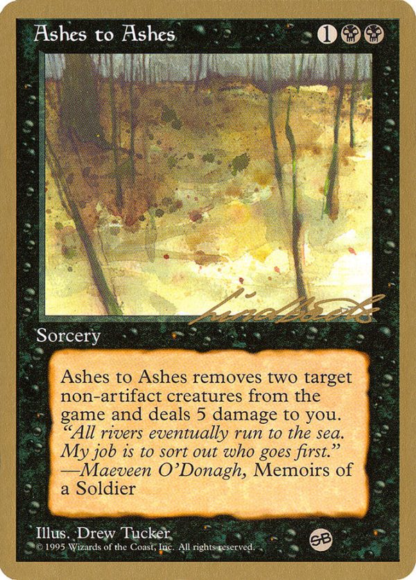 Ashes to Ashes (Leon Lindback) (SB) [Pro Tour Collector Set] Sale