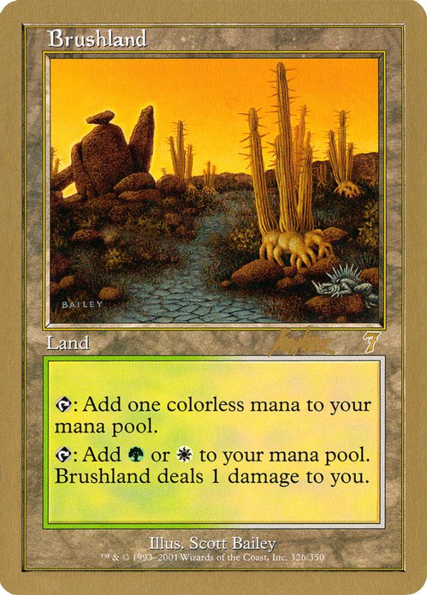 Brushland (Brian Kibler) [World Championship Decks 2002] For Cheap