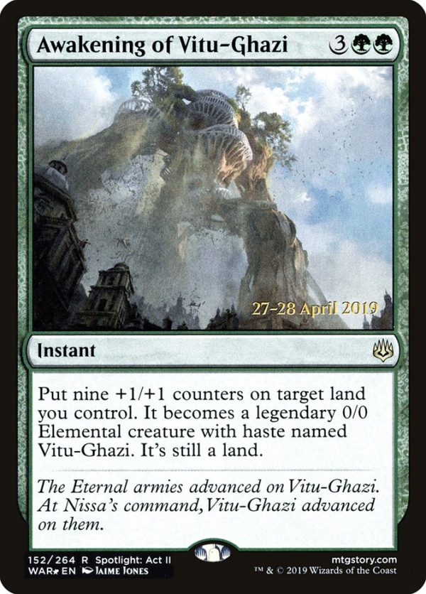 Awakening of Vitu-Ghazi [War of the Spark Prerelease Promos] For Sale