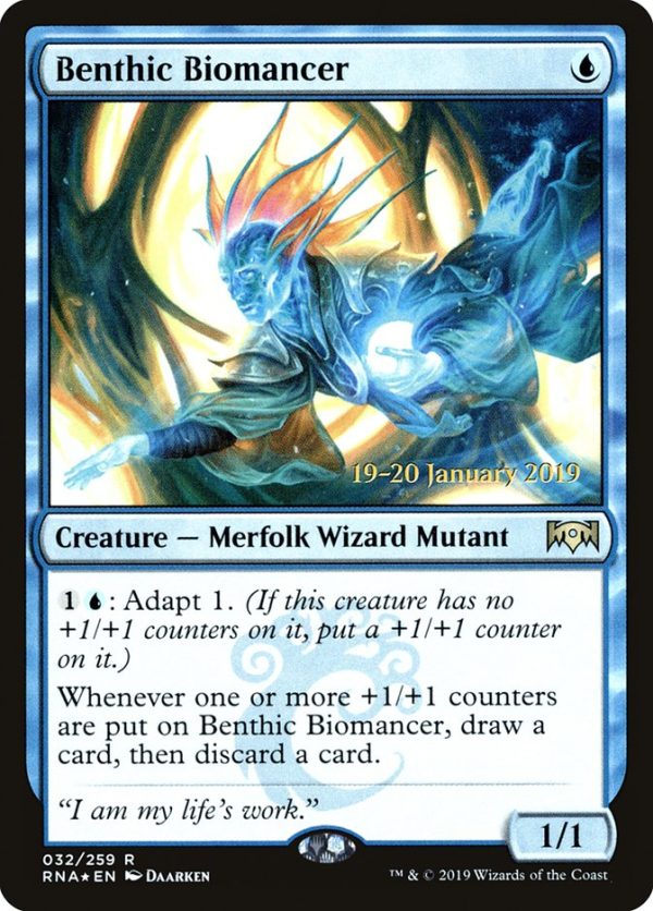 Benthic Biomancer [Ravnica Allegiance Prerelease Promos] Hot on Sale