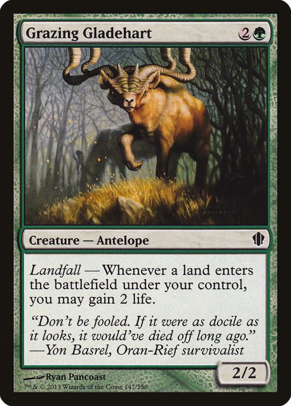 Grazing Gladehart [Commander 2013] Discount