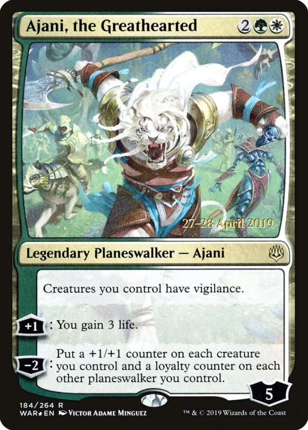 Ajani, the Greathearted [War of the Spark Prerelease Promos] Supply