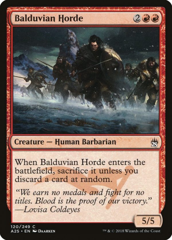 Balduvian Horde [Masters 25] Discount