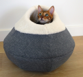 ROUND COSY PLUSH CAT CAVE Online Sale