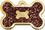 GOLD BROWN BONE TAG Cheap