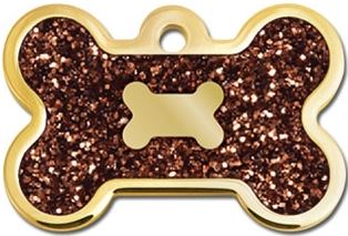 GOLD BROWN BONE TAG Cheap